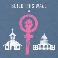 Build This Wall Separate Church And State Garment-Dyed Sweatshirt