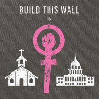 Build This Wall Separate Church And State Cotton Canvas Backpack