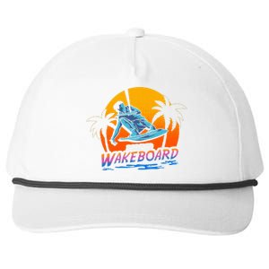 Born To Wakeboard Cool Wakeboarder Snapback Five-Panel Rope Hat