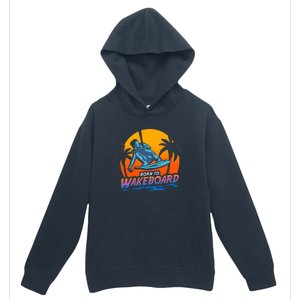 Born To Wakeboard Cool Wakeboarder Urban Pullover Hoodie