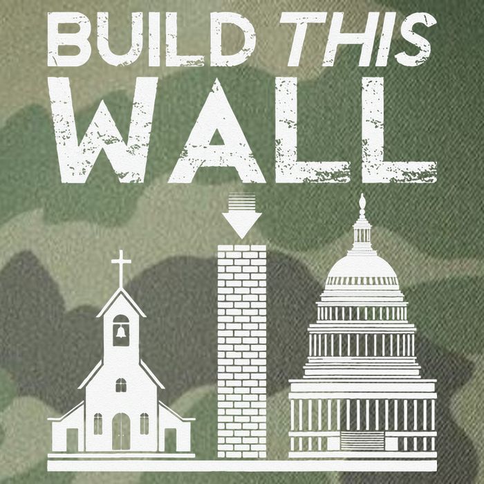 Build This Wall Separation Of Church And State USA Legacy Tie Dye Trucker Hat