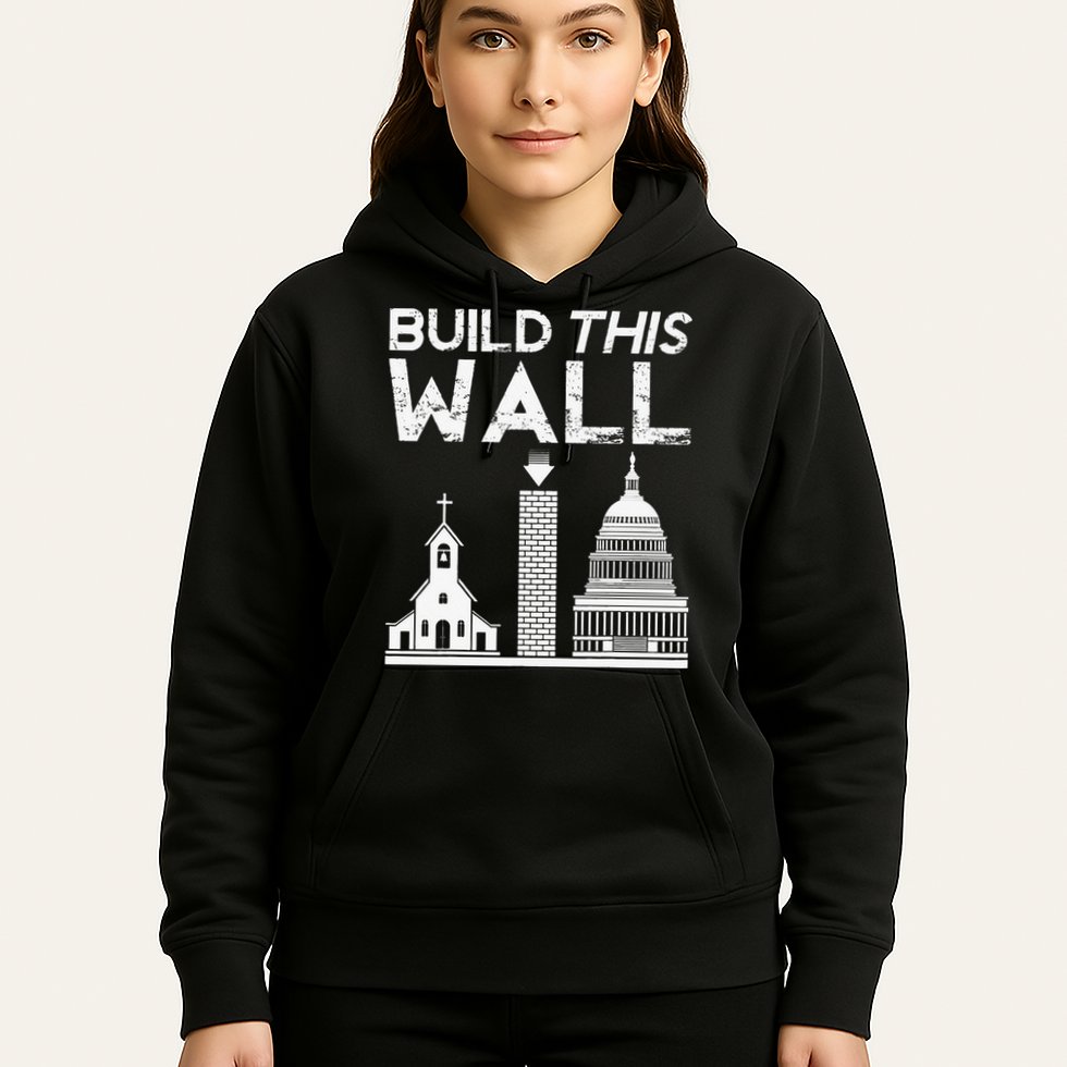 Build This Wall Separation Of Church And State USA Hoodie