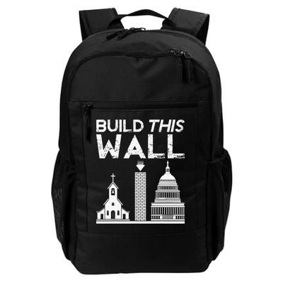 Build This Wall Separation Of Church And State USA Backpack