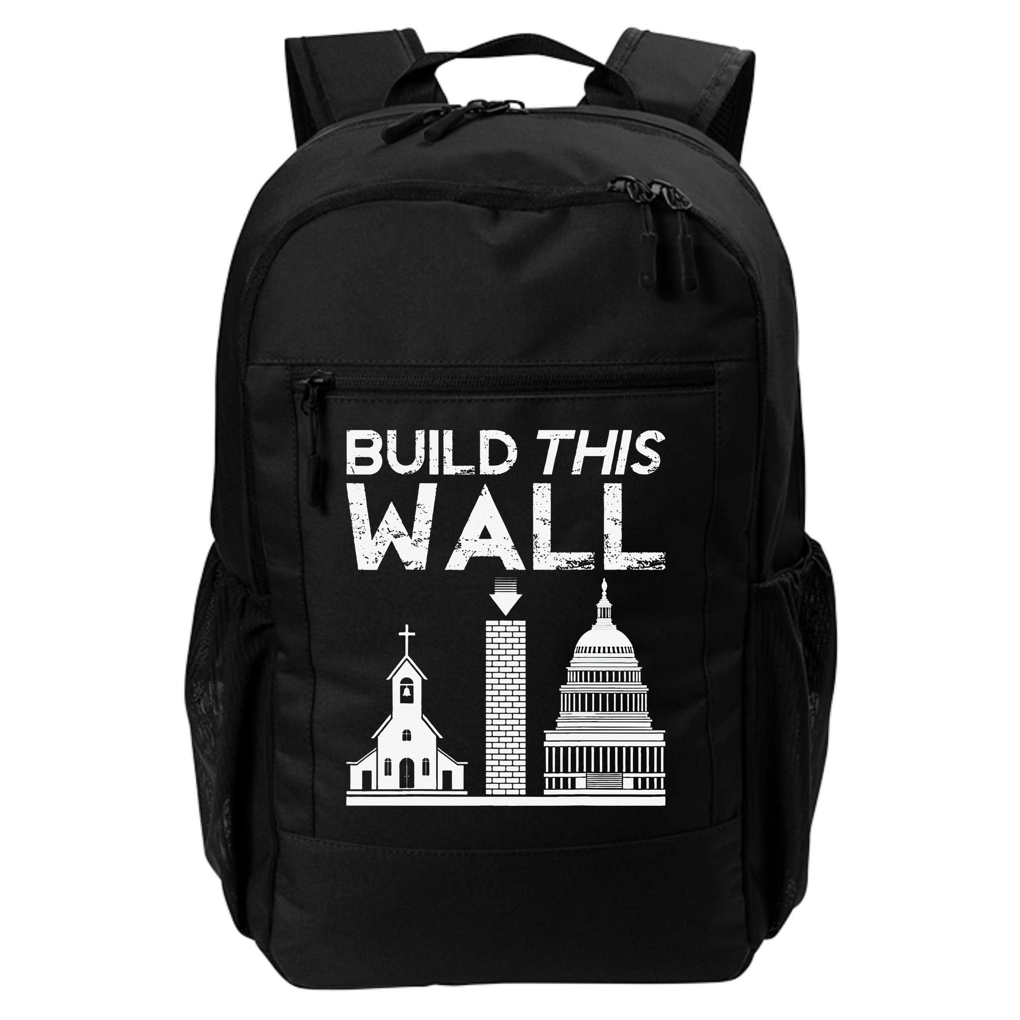 Build This Wall Separation Of Church And State USA Backpack