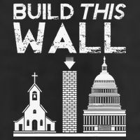 Build This Wall Separation Of Church And State USA 15oz Campfire Ceramic Mug