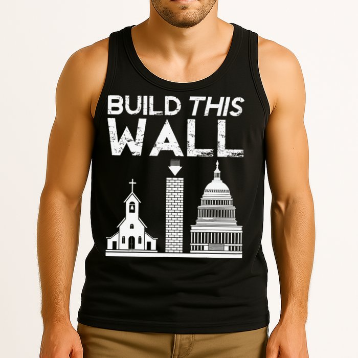 Build This Wall Separation Of Church And State USA Tank Top