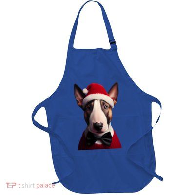 Bull Terrier With Santa Hat Christmas Dog Owner Lover Mom Gift Apron