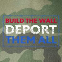 Build The Wall Deport Them All Legacy Tie Dye Trucker Hat