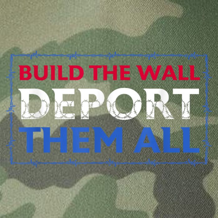 Build The Wall Deport Them All Legacy Tie Dye Trucker Hat