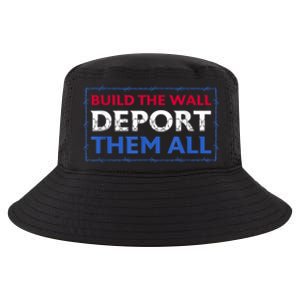 Build The Wall Deport Them All Cool Comfort Performance Bucket Hat