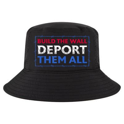 Build The Wall Deport Them All Cool Comfort Performance Bucket Hat