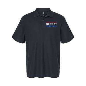 Build The Wall Deport Them All Softstyle Adult Sport Polo