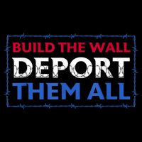 Build The Wall Deport Them All 16 in Basic Backpack