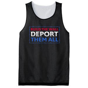 Build The Wall Deport Them All Mesh Reversible Basketball Jersey Tank