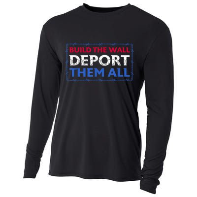 Build The Wall Deport Them All Cooling Performance Long Sleeve Crew