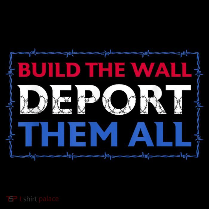 Build The Wall Deport Them All Sustainable Knit Beanie