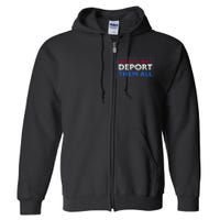 Build The Wall Deport Them All Full Zip Hoodie