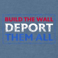 Build The Wall Deport Them All Garment-Dyed Sweatshirt