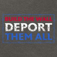 Build The Wall Deport Them All Cotton Canvas Backpack