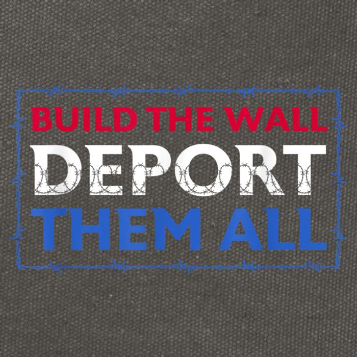 Build The Wall Deport Them All Cotton Canvas Backpack