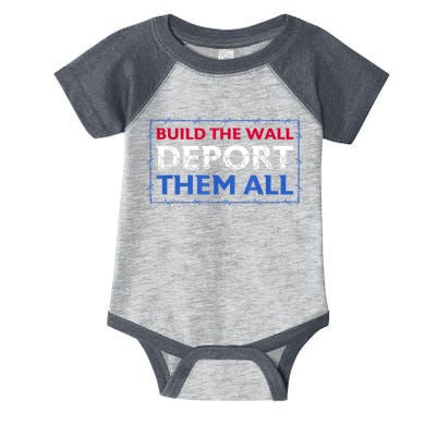 Build The Wall Deport Them All Infant Baby Jersey Bodysuit