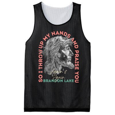 Brandon ThatS Who I Praise Tear Off The Roof Lake Mesh Reversible Basketball Jersey Tank