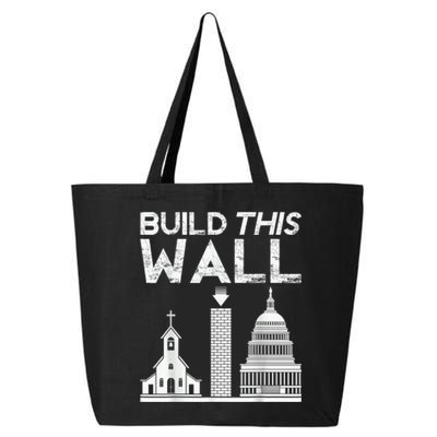 Build This Wall Separation Of Church And State Usa 25L Jumbo Tote