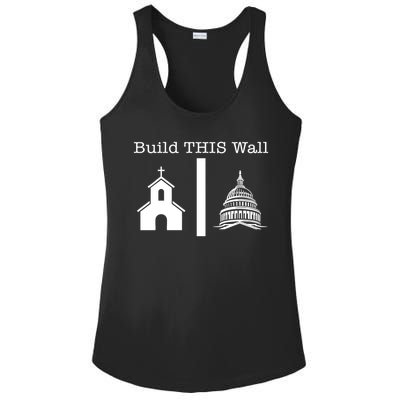 Build This Wall Separation Church State Usa Ladies PosiCharge Competitor Racerback Tank