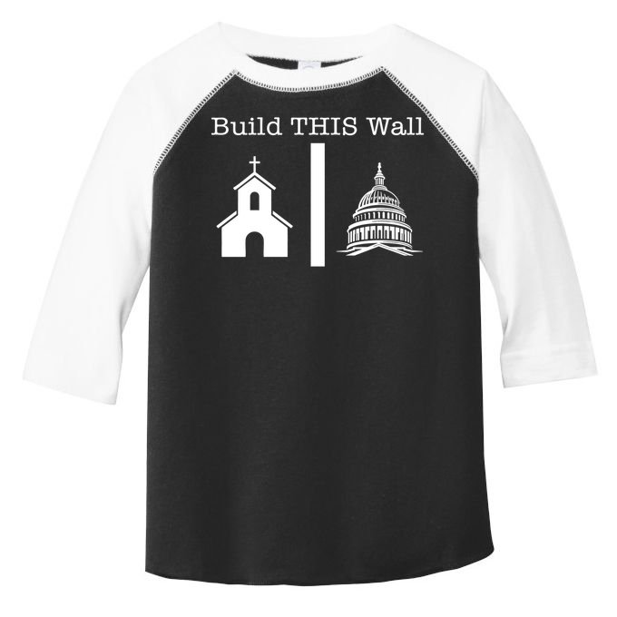 Build This Wall Separation Church State Usa Toddler Fine Jersey T-Shirt