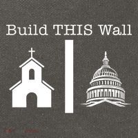 Build This Wall Separation Church State Usa Cotton Canvas Backpack