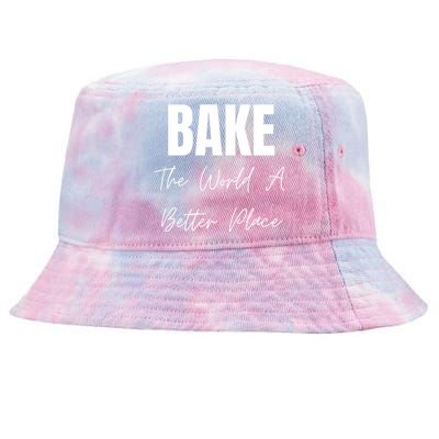 Bake The World A Better Place Gift Tie-Dyed Bucket Hat