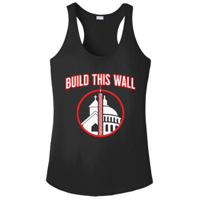 Build This Wall Separation Of Church And State Ladies PosiCharge Competitor Racerback Tank
