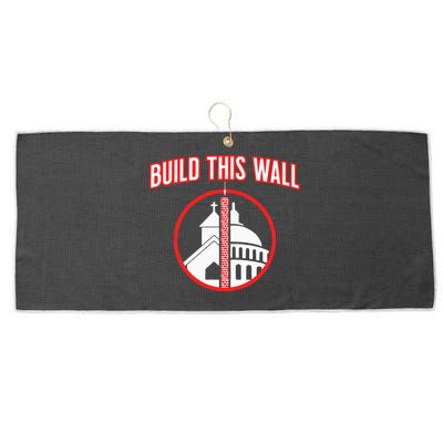 Build This Wall Separation Of Church And State Large Microfiber Waffle Golf Towel