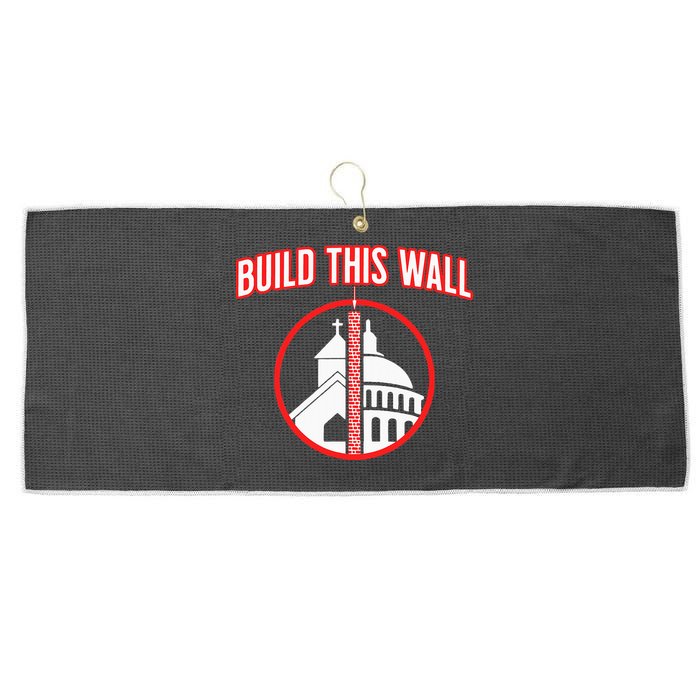 Build This Wall Separation Of Church And State Large Microfiber Waffle Golf Towel