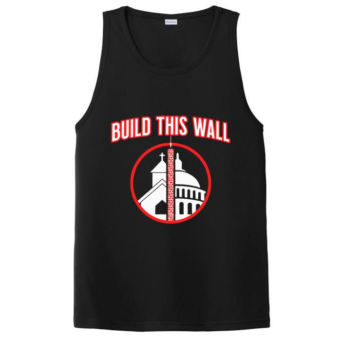 Build This Wall Separation Of Church And State PosiCharge Competitor Tank