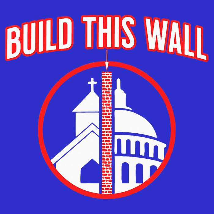 Build This Wall Separation Of Church And State 16 in Basic Backpack