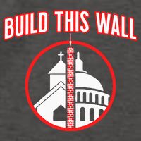 Build This Wall Separation Of Church And State Vector Backpack