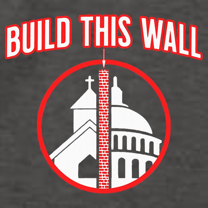 Build This Wall Separation Of Church And State Vector Backpack