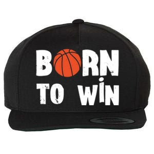 Born To Win Basketball Bball Baller Playing Basketball Wool Snapback Cap