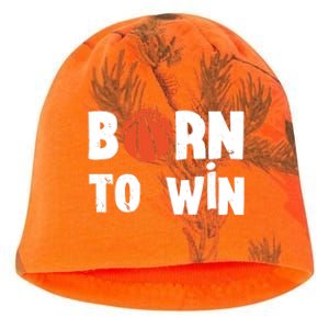 Born To Win Basketball Bball Baller Playing Basketball Kati - Camo Knit Beanie