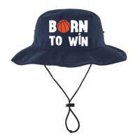 Born To Win Basketball Bball Baller Playing Basketball Legacy Cool Fit Booney Bucket Hat