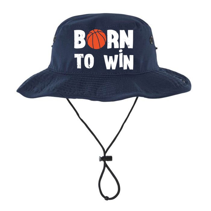 Born To Win Basketball Bball Baller Playing Basketball Legacy Cool Fit Booney Bucket Hat