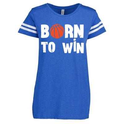 Born To Win Basketball Bball Baller Playing Basketball Enza Ladies Jersey Football T-Shirt