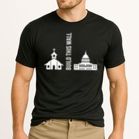 Build This Wall Ironic Separate Church And State Cooling Performance Crew T-Shirt