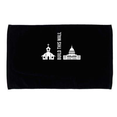 Build This Wall Ironic Separate Church And State Microfiber Hand Towel