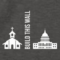 Build This Wall Ironic Separate Church And State Vector Backpack