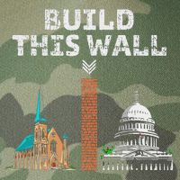 Build This Wall Separate Church And State Legacy Tie Dye Trucker Hat