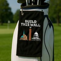 Build This Wall Separate Church And State Golf Towel
