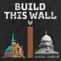 Build This Wall Separate Church And State Golf Towel