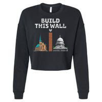 Build This Wall Separate Church And State Cropped Pullover Crew
